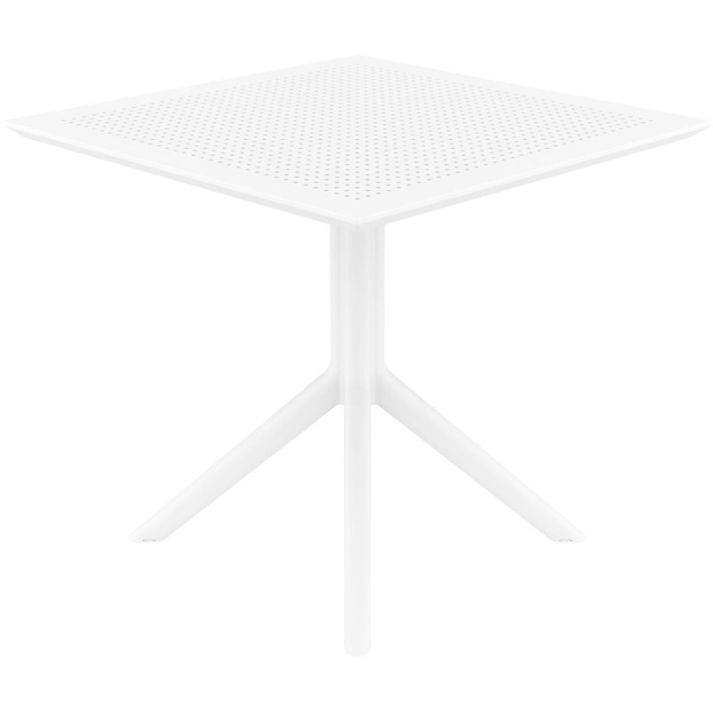 Table extérieure pliante Carrée 4 personnes en Polypropylène Blanc Walna - 2