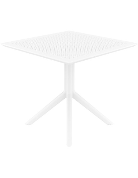 Table extérieure pliante Carrée 4 personnes en Polypropylène Blanc Walna - 2