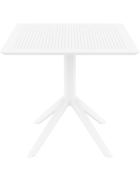 Table extérieure pliante Carrée 4 personnes en Polypropylène Blanc Walna - 3