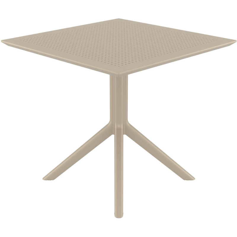 Table extérieure pliante Carrée 4 personnes en Polypropylène Taupe Walna - 2
