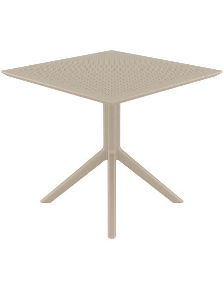 Table extérieure pliante Carrée 4 personnes en Polypropylène Taupe Walna - 2
