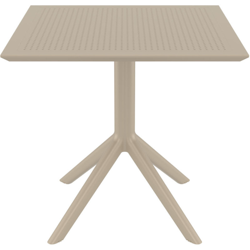Table extérieure pliante Carrée 4 personnes en Polypropylène Taupe Walna - 3