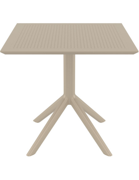 Table extérieure pliante Carrée 4 personnes en Polypropylène Taupe Walna - 3