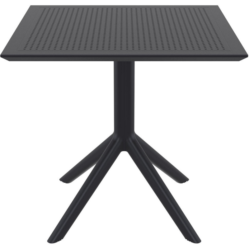 Table extérieure pliante Carrée 4 personnes en Polypropylène Noir Walna - 3