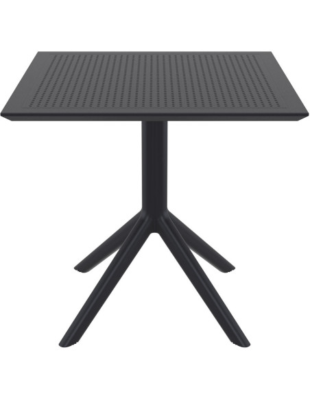 Table extérieure pliante Carrée 4 personnes en Polypropylène Noir Walna - 3