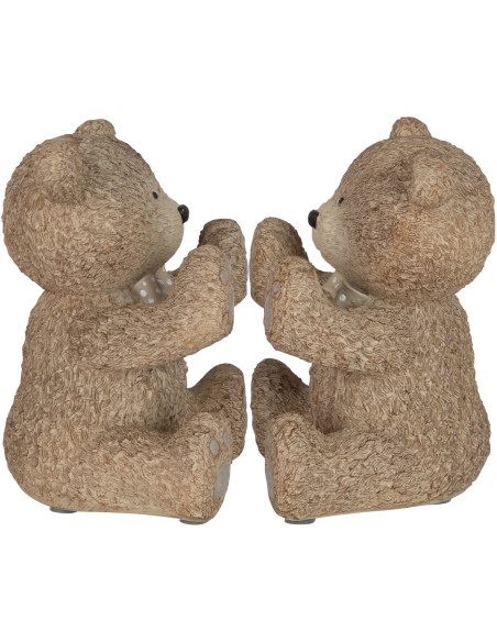 Serre livres déco Oursons avec noeud 15 cm - 2