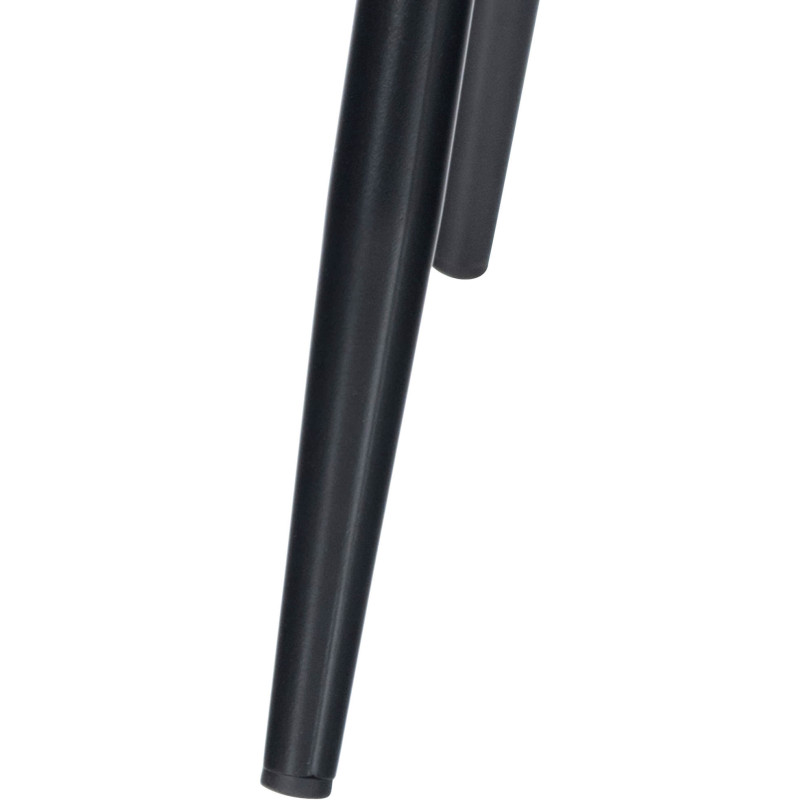 Chaise moderne en Velours Marron Métal Noir Mat Delphine - 8