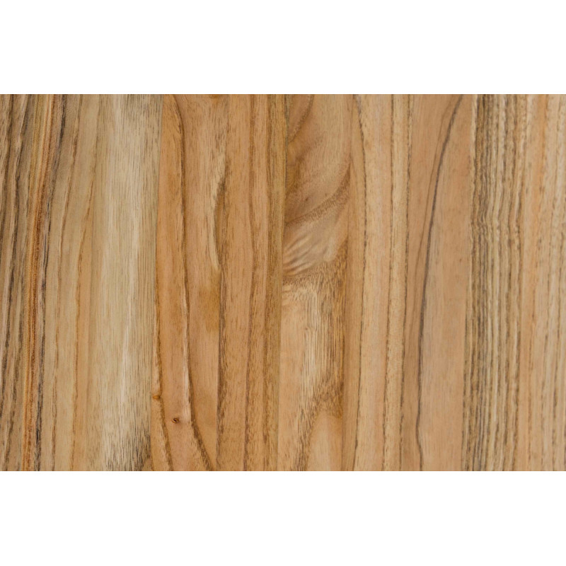 Tabouret de bar original en Bois massif Marron noyer Métal Noir Mat Nino - 4