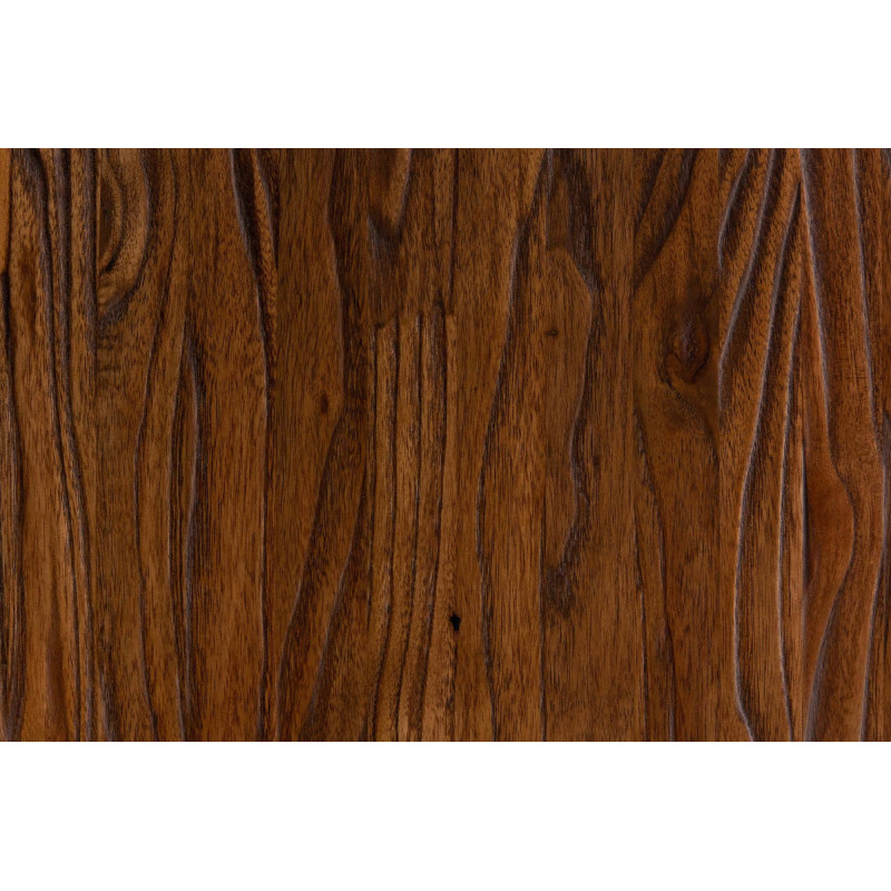 Tabouret de bar original en Bois massif Naturel Métal Noir Mat Nino - 4