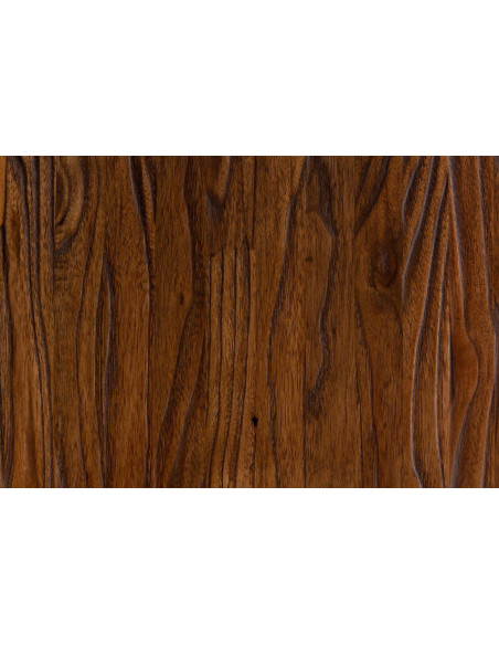 Tabouret de bar original en Bois massif Naturel Métal Noir Mat Nino - 4