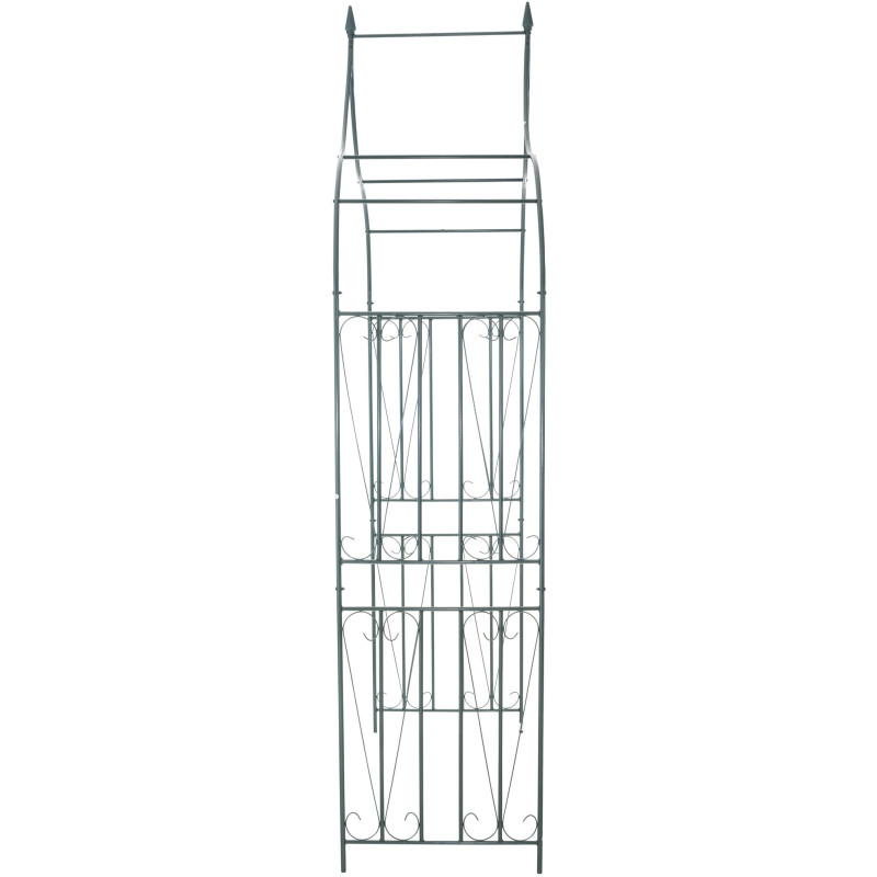 Arche de jardin style Mid-century Modern en Fer forgé Vert Avia - 3