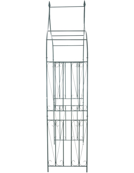 Arche de jardin style Mid-century Modern en Fer forgé Vert Avia - 3