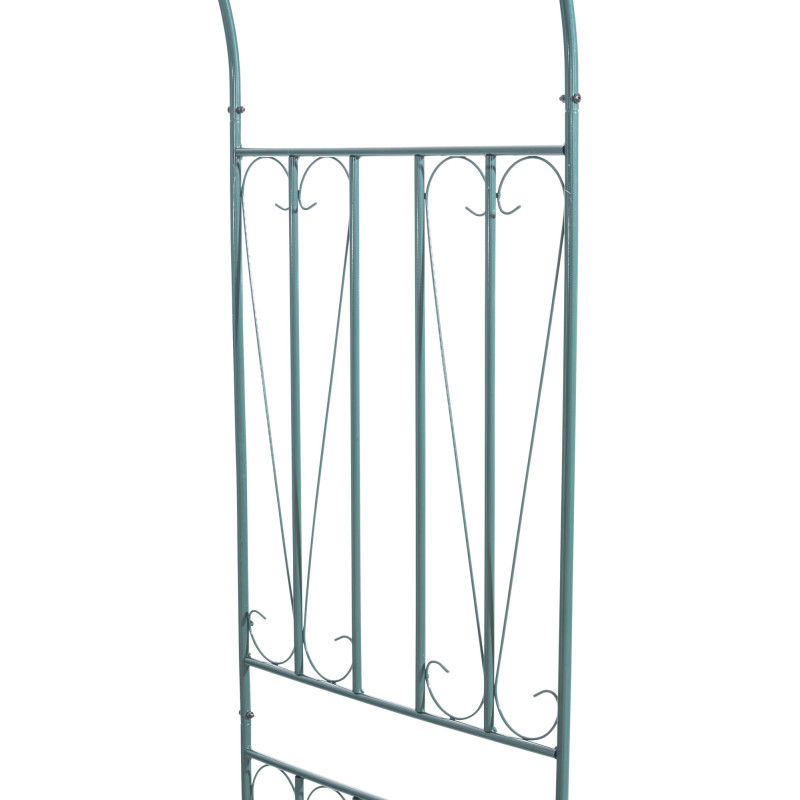 Arche de jardin style Mid-century Modern en Fer forgé Vert Avia - 5