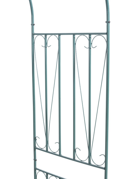 Arche de jardin style Mid-century Modern en Fer forgé Vert Avia - 5