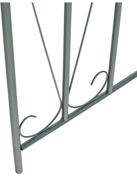 Arche de jardin style Mid-century Modern en Fer forgé Vert Avia - 6