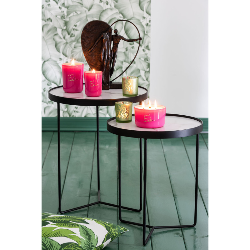 Statuette Couple Amoureux Coeur Hauteur 31 cm en Résine Marron foncé Halfheart - 3