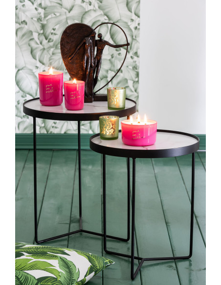 Statuette Couple Amoureux Coeur Hauteur 31 cm en Résine Marron foncé Halfheart - 3