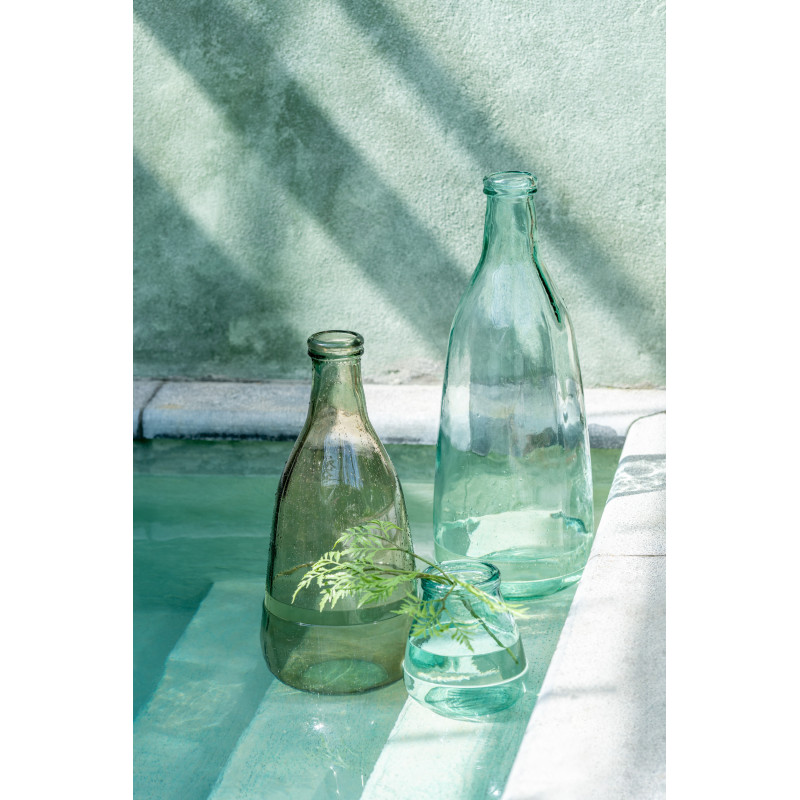 Vase Bouteille XXL Andala Hauteur 75 cm en Verre Transparent - 2