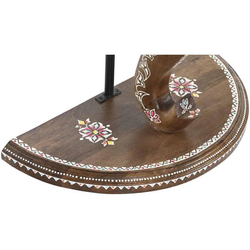 Console originale Élephant Demi-lune Bois de manguier Marron Baryna - 3