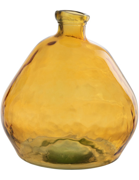 Vase Dame Jeanne Laura Hauteur 45 cm en Verre Ocre - 1