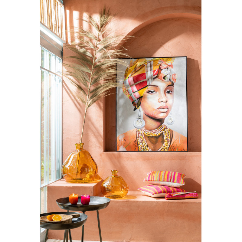 Vase Dame Jeanne Laura Hauteur 45 cm en Verre Ocre - 2