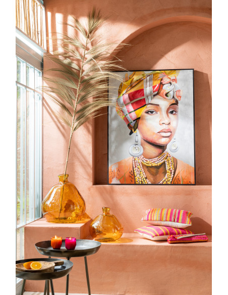 Vase Dame Jeanne Laura Hauteur 45 cm en Verre Ocre - 2