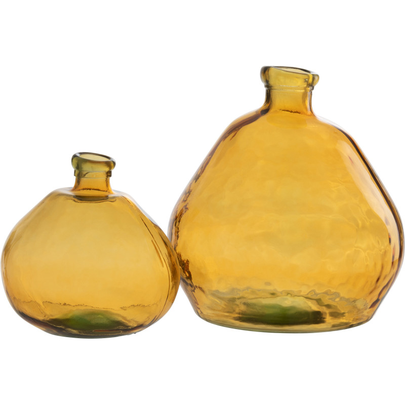 Vase Dame Jeanne Laura Hauteur 45 cm en Verre Ocre - 3