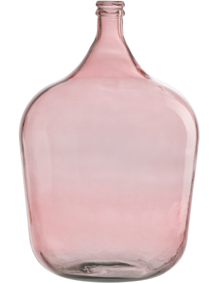 Vase Dame Jeanne XL Terra Hauteur 55 cm en Verre Rose - 1