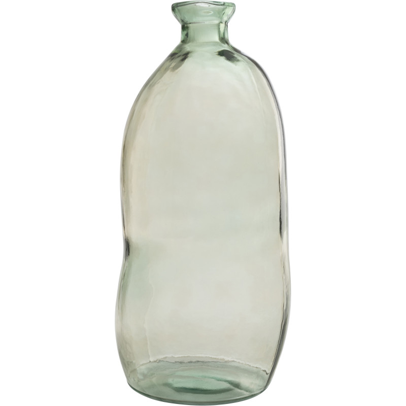 Vase Bouteille XXL Olivia Hauteur 70 cm en Verre Vert d'eau - 1
