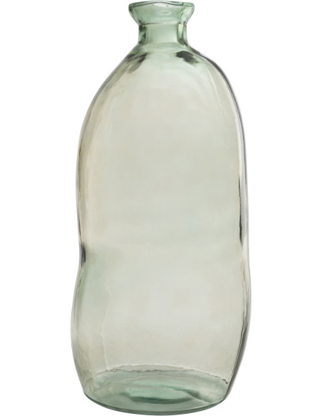 Vase Bouteille XXL Olivia Hauteur 70 cm en Verre Vert d'eau - 1