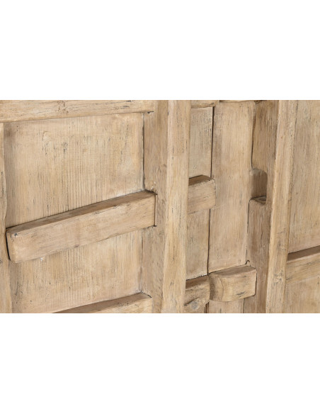 Armoire originale 2 portes Bois d'orme massif Naturel Stroni - 3