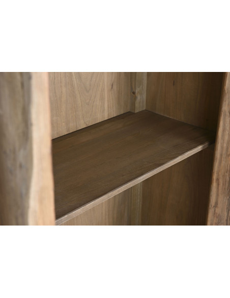 Armoire originale 2 portes Bois d'orme massif Naturel Stroni - 4