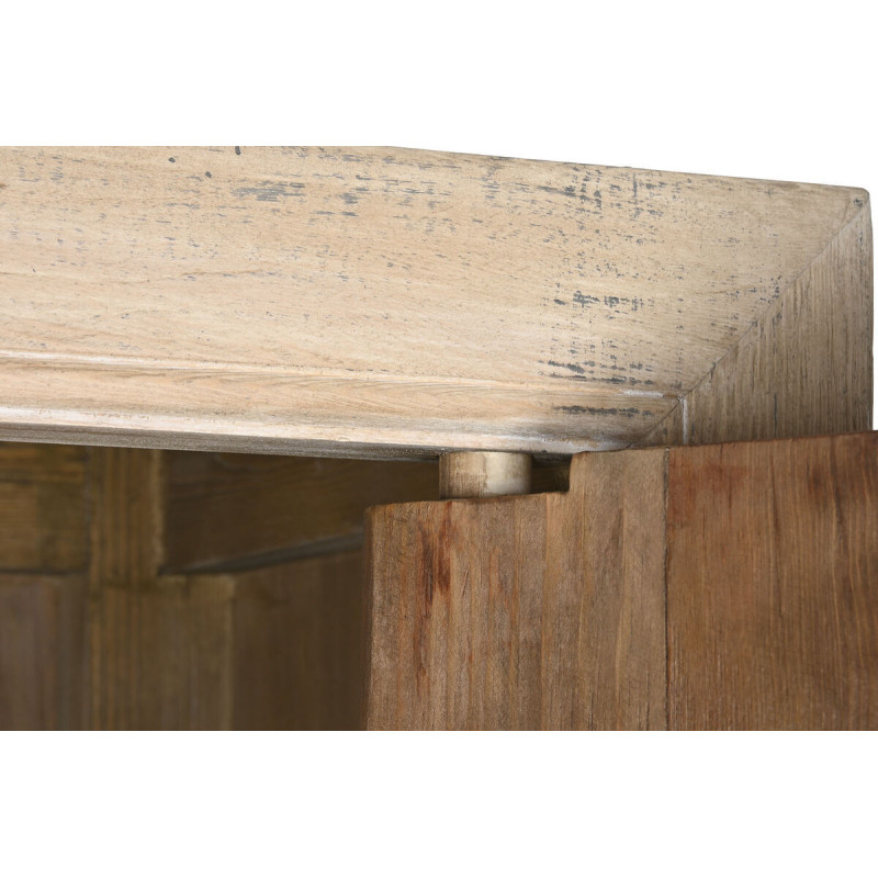 Armoire originale 2 portes Bois d'orme massif Naturel Stroni - 5