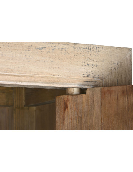 Armoire originale 2 portes Bois d'orme massif Naturel Stroni - 5