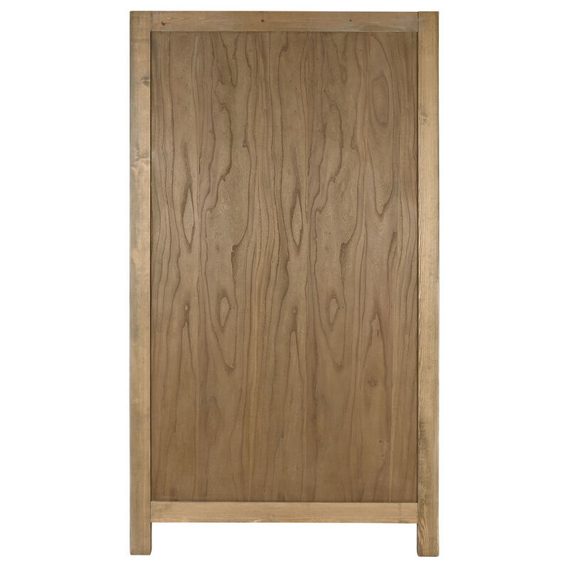 Armoire originale 2 portes Bois d'orme massif Naturel Stroni - 7
