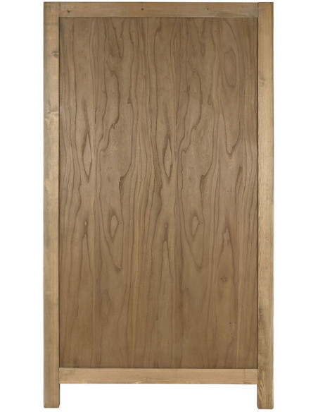 Armoire originale 2 portes Bois d'orme massif Naturel Stroni - 7