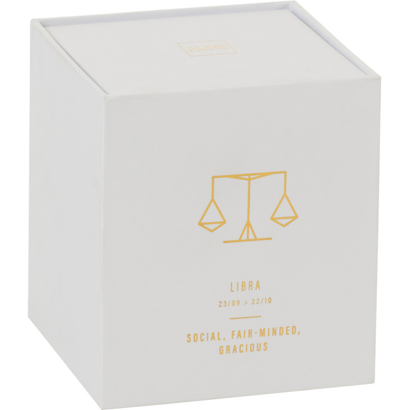 Bougie parfumée XL Florale 50 heures Astro Balance Parfum Sapphire Amber Tea avec photophore en Verre Blanc - 2