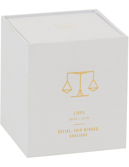Bougie parfumée XL Florale 50 heures Astro Balance Parfum Sapphire Amber Tea avec photophore en Verre Blanc - 2