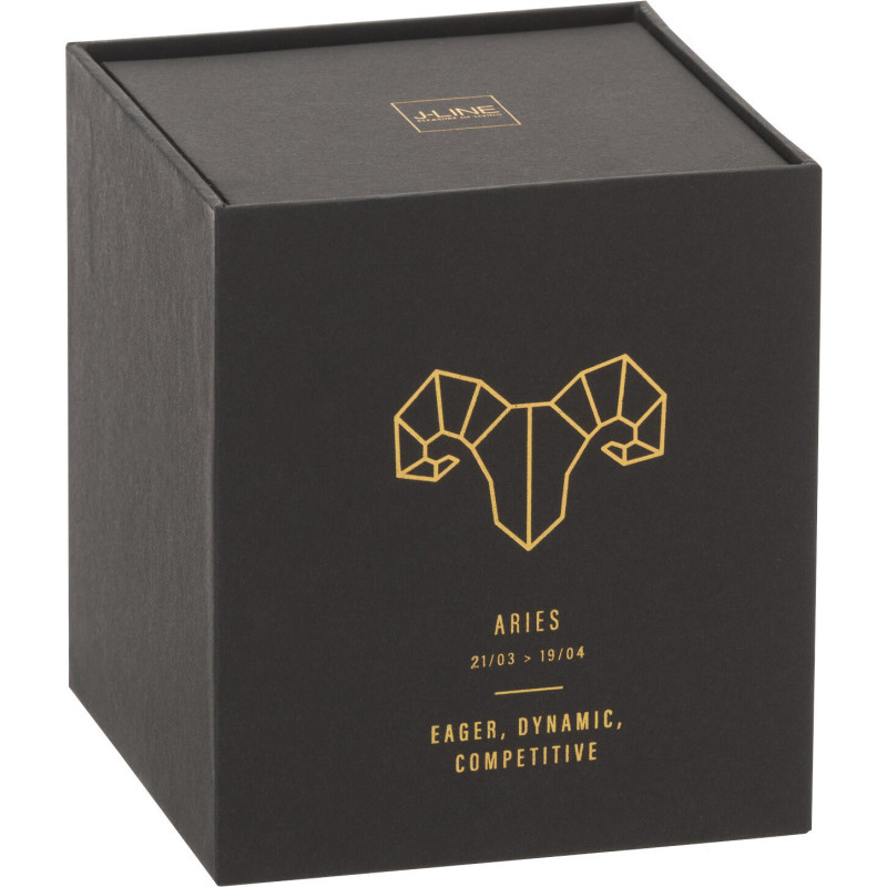 Bougie parfumée XL Fraîche 50 heures Astro Bélier Parfum Rainbow Reef avec photophore en Verre Noir - 2