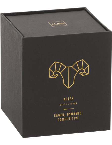 Bougie parfumée XL Fraîche 50 heures Astro Bélier Parfum Rainbow Reef avec photophore en Verre Noir - 2