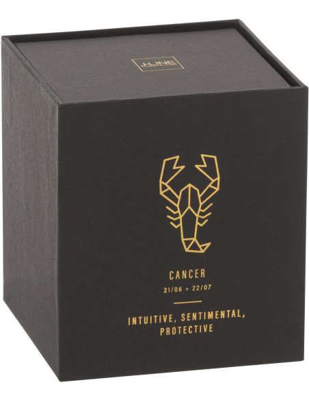 Bougie parfumée XL Fraîche 50 heures Astro Cancer Parfum Rainbow Reef avec photophore en Verre Noir - 2