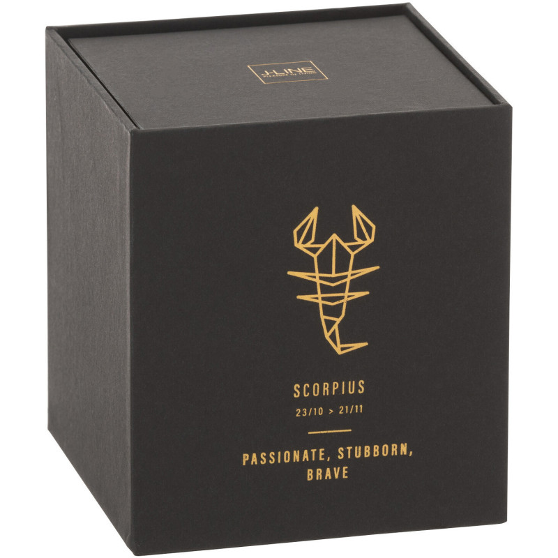 Bougie parfumée XL Fraîche 50 heures Astro Scorpion Parfum Rainbow Reef avec photophore en Verre Noir - 2