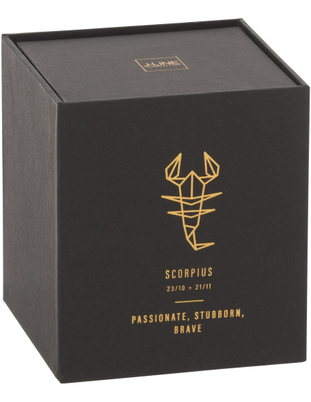 Bougie parfumée XL Fraîche 50 heures Astro Scorpion Parfum Rainbow Reef avec photophore en Verre Noir - 2