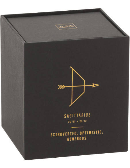 Bougie parfumée XL Fraîche 50 heures Astro Sagittaire Parfum Rainbow Reef avec photophore en Verre Noir - 2