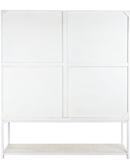 Shally Dogan Armoire Murale Suspendue En Bois Blanc - 2 Portes, 1 Étagère, 2 Compartiments - Meuble Cuisine Ou Salle De Bain 80x32x72 Cm Moderne Et Résistant