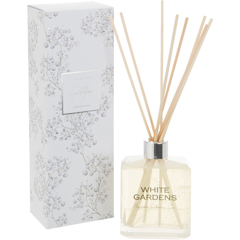 Diffuseur de parfum Senteur Florale Sapphire Amber Tea White Gardens 180 ml en Verre - 1