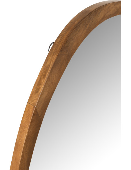 Miroir Mural Irrégulier Vince en Bois de manguier Marron - 2