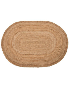 Tapis Moderne XL Ovale 200x290 en Jute Naturel Inka - 1