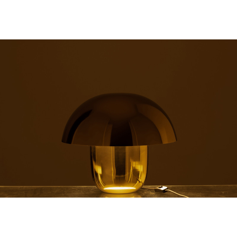 Lampe à poser Champignon Fungo 40 cm en Métal Doré - 4