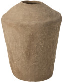 Vase Jarre XL Chad Hauteur 60 cm en Papier maché Marron
